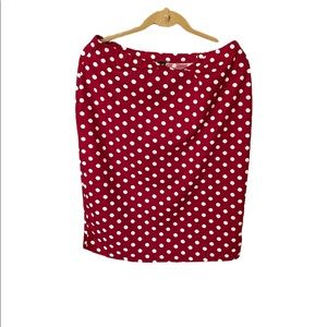 Red & white pencil skirt. SHEIN size 2XL